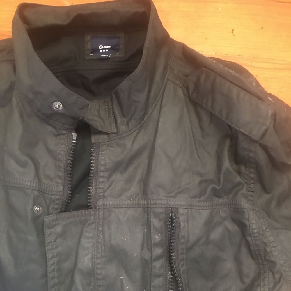 Black gap bomber jacket